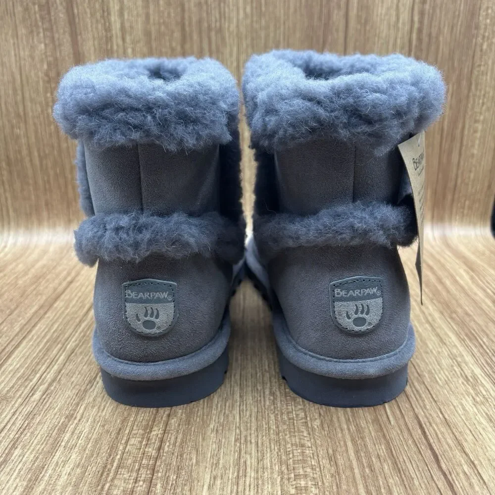 Bearpaw Kate Suede Boot With Rain And Stain‎ Repellent Gray Women’s Size 10 NEW